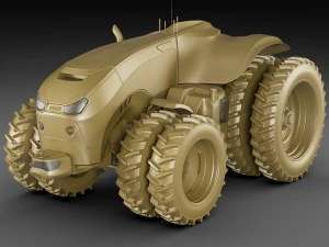 case ih autonomous concept tractor 3D Model
