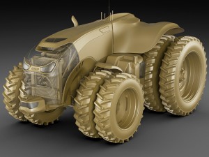 case ih autonomous concept tractor Modello 3D