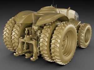 case ih autonomous concept tractor Modello 3D