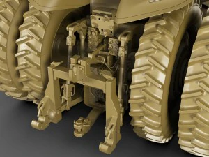 case ih autonomous concept tractor 3D Model