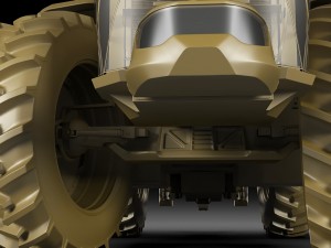 case ih autonomous concept tractor Modello 3D