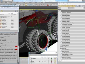 case ih autonomous concept tractor Modello 3D