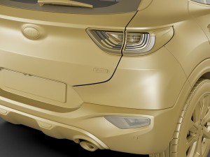 kia stonic 2018 3D 模型