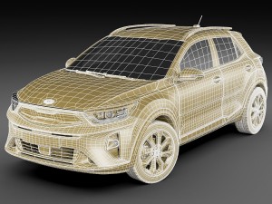 kia stonic 2018 3D 模型