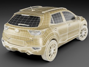 kia stonic 2018 3D 模型