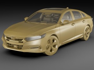 honda accord 2018 3D 模型