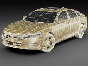 honda accord 2018 3D 模型