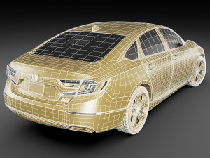 honda accord 2018 3D 模型