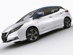 nissan leaf 2018 3D Model