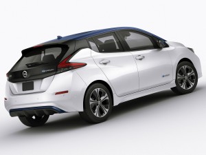 nissan leaf 2018 3D Model