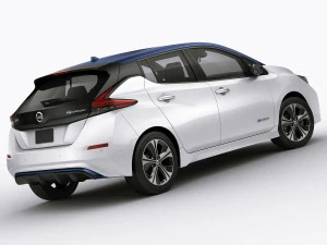 nissan leaf 2018 3D Model