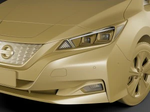 nissan leaf 2018 3D Model