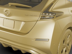 nissan leaf 2018 3D Model
