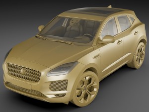 jaguar e-pace 2018 Model 3D