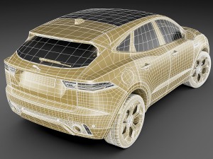 jaguar e-pace 2018 Model 3D