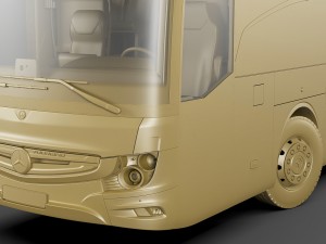 mercedes tourismo 2017 Modello 3D