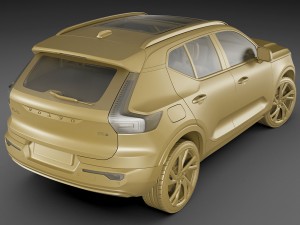 volvo xc40 2018 3D-Modell