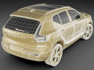 volvo xc40 2018 3D Model