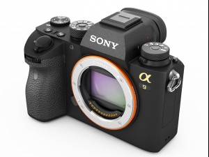 sony alpha 9 with three lenses 3D 模型