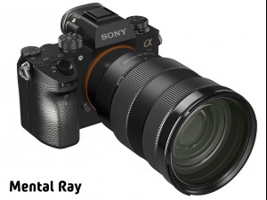 sony alpha 9 with three lenses 3D 模型