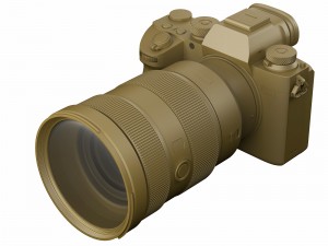 sony alpha 9 with three lenses 3D 模型