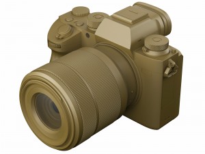 sony alpha 9 with three lenses 3D 模型
