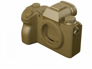sony alpha 9 with three lenses 3D 模型