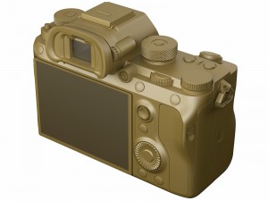 sony alpha 9 with three lenses 3D 模型