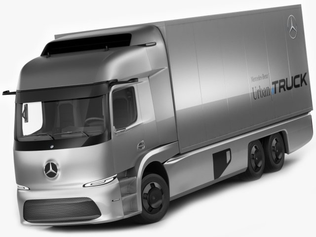 mercedes urban etruck 3D 模型 .c4d .max .obj .3ds .fbx .stl .blend 
