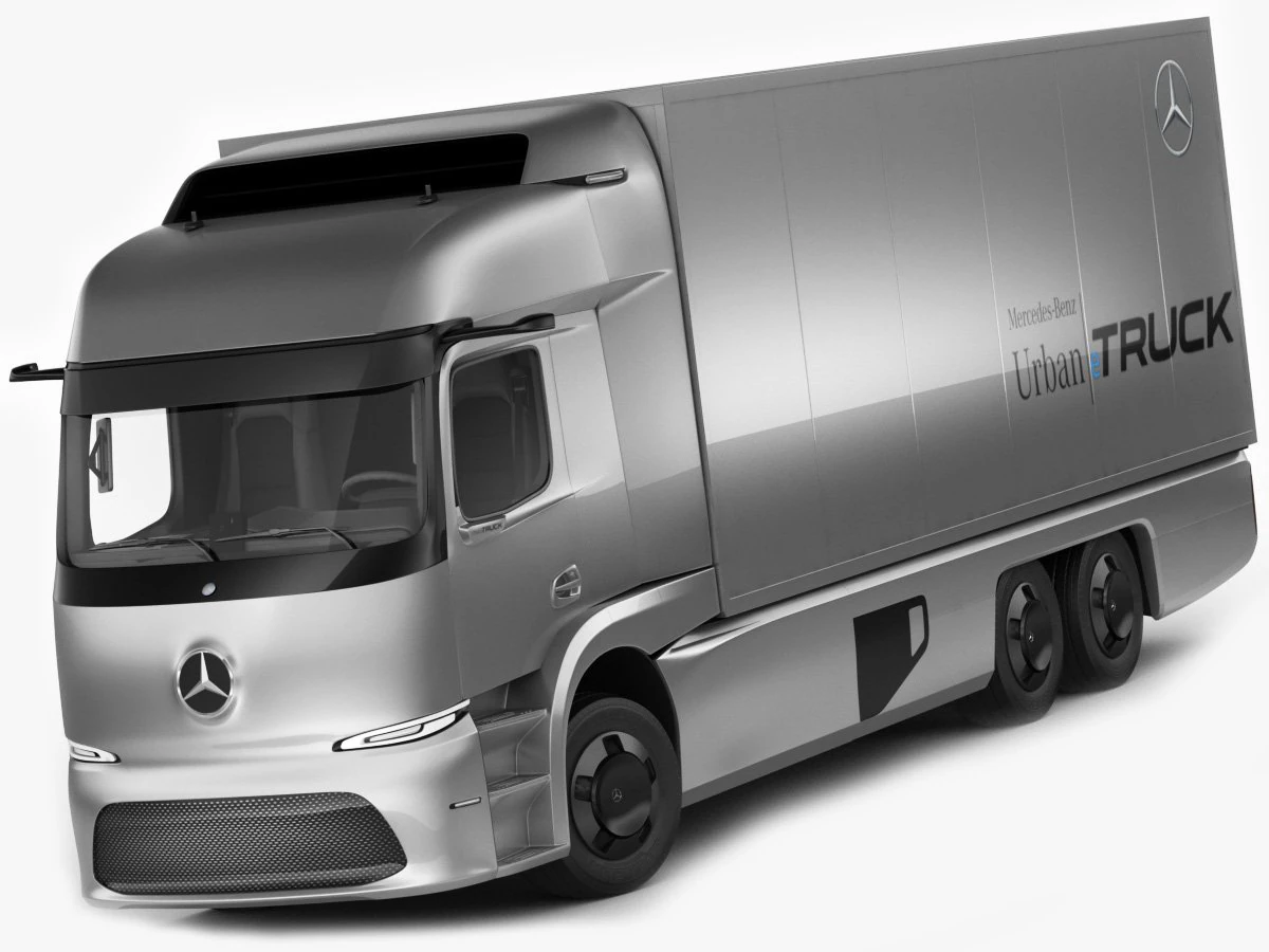 mercedes urban etruck 3D Model .c4d .max .obj .3ds .fbx .stl .blend 