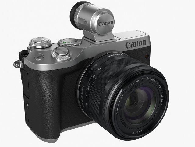 canon eos m6 Modelo 3D .c4d .max .obj .3ds .fbx .stl .blend 