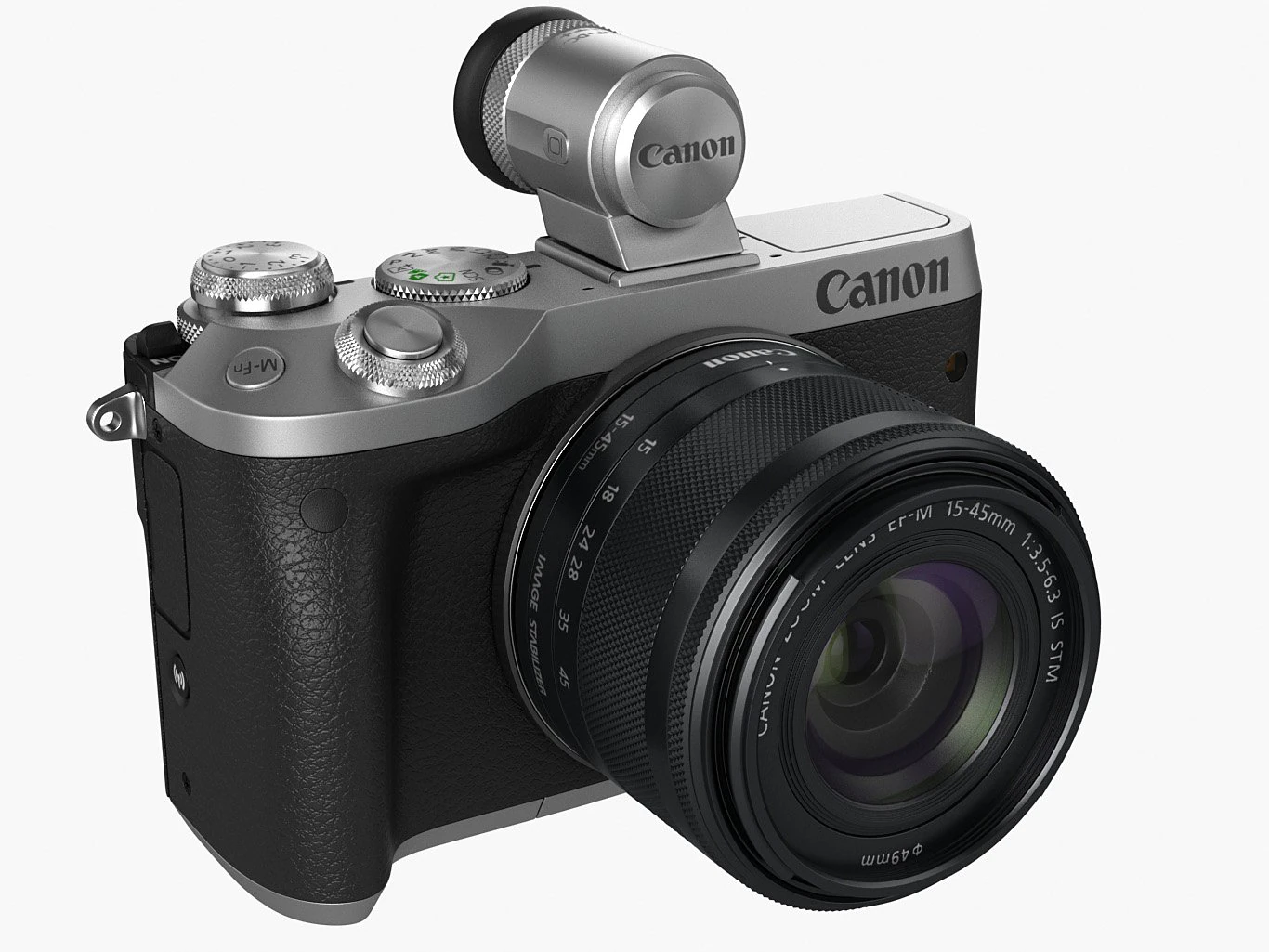 canon eos m6 3D Model .c4d .max .obj .3ds .fbx .stl .blend 