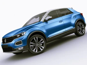 vw t-roc 2018 3D Model