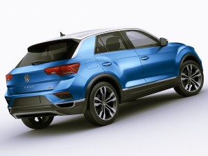 vw t-roc 2018 Model 3D