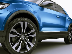 vw t-roc 2018 Model 3D
