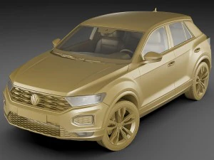 vw t-roc 2018 3D Model