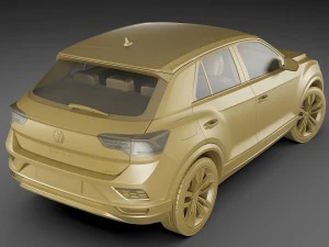 vw t-roc 2018 3D Model