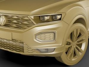 vw t-roc 2018 Model 3D
