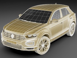 vw t-roc 2018 Model 3D