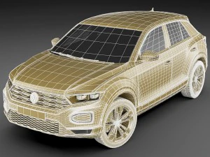 vw t-roc 2018 3D Model