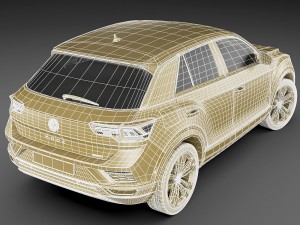 vw t-roc 2018 Model 3D