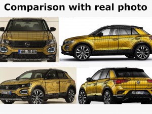 vw t-roc 2018 Model 3D