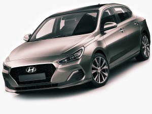 hyundai i30 fastback 2018 3D Model