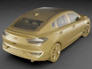 hyundai i30 fastback 2018 3D Model