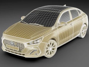 hyundai i30 fastback 2018 3D Model