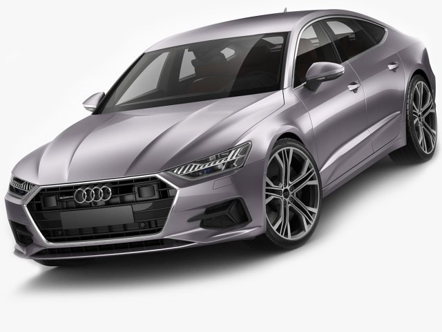 audi a7 sportback 2018 Model 3D .c4d .max .obj .3ds .fbx .stl .blend 