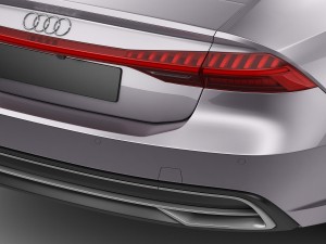 audi a7 sportback 2018 Model 3D