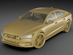 audi a7 sportback 2018 3D Model