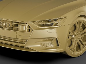 audi a7 sportback 2018 Model 3D