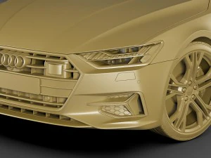 audi a7 sportback 2018 3D Model